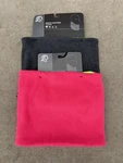 Two Pack! Zan Headgear Reversible Fleece Neck Gaiter - Pink / Charcoal Yellow. Fixed Price $20.00.