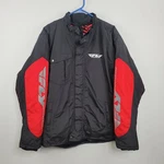 Fly Racing Snowmobile Riding Jacket Red Black Men's Large. Fixed Price $172.97.