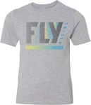 Fly Racing Youth Casual Short Sleeve Flex T-shirt Light Grey Large. Fixed Price $14.22.