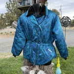 Polaris Vintage Women Snowmobile Medium Coat Jacket Insulated Blue Winter Warm. Fixed Price $34.99.