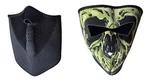Lot Of 2 Zanheadgear Neoprene Face Masks Black Half & Green Skull Full. Fixed Price $18.99.