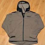 Fxr Mens Softshell Jacket Hoodie Large Teal Gray Fleece Lined Outdoor Active. Fixed Price $39.95.