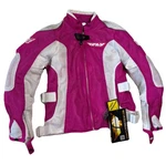 Fly Racing Women Coolpro Motorcycle Riding Mesh Jacket, Sz Xs. White/pink. Fixed Price $54.99.