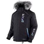 Fxr Snowmobile Child & Youth Fresh Insulated Jacket Black Heather/sky-lilac Fa. Fixed Price $212.95.