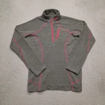 Klim Equinox Pullover Women Small Grey Pink 1/4 Zip Sweater Jacket Fleece Snow. Fixed Price $29.95.