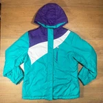 Expedition Ski Snowboard Jacket Purple Teal White Color Block Hooded Xl. Fixed Price $30.00.