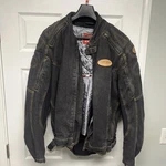 Cortech Rider Dsx Motorcycle Armored Black Jean Denim Jacket- Men Tall LG/44. Fixed Price $85.00.