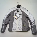 Fly Racing Women Georgia Motorcycle Riding Jacket, White. Sz Medium, Armored. Fixed Price $89.99.