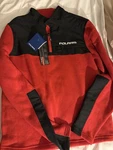Men Polaris Red And Black Fleece Jacket Size. Fixed Price $43.99.