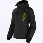 Fxr Women's Pulse Black/gold Snow Winter Jacket Coat - Size 8 New. Fixed Price $275.99.