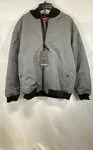Hawke & Co Men's Gray Sharkskin Full Zip Hooded Bomber Jacket Nwt Sz Xl. Fixed Price $36.54.