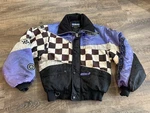 Yamaha Racing Snowmobile Jacket Youth Boys Blue Black Checkered Vintage Korea. Fixed Price $24.97.