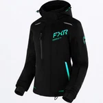 Open Box Fxr Women's Renegade Snowmobile Jacket Black/mint Fade Size 16. Fixed Price $412.49.