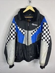 Vtg Retro Ski Doo Gear Bombardier Jacket Mens 3XLT Blue Racing Snowmobile. Fixed Price $55.00.