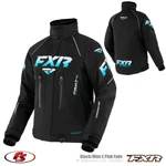 New Fxr Womens Adrenaline Snowmobile Jacket Black/sky Blue Fade 8 10 12 20. Fixed Price $429.99.