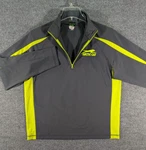 Cat 1/4 Zip Pullover Mens Medium Gray Yellow Long Sleeve Arcticwear. Fixed Price $17.99.