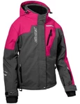Castle Womens Polar G2 Insulated Snowmobile Jacket Charcoal/rose. Fixed Price $452.53.