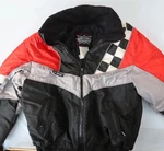 Joe Rocket Vtg Motorcycle/snowmobile Puffer Jacket Size Lg Checkered Color Block. Fixed Price $49.98.