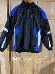 Choko Trail Breaker Snowmobile Jacket Men Large Black Royal Blue. Fixed Price $64.99.