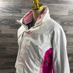 Fxr Racing Full Zip Up White / Pink Snowmobile Jacket Women's Size 8. Fixed Price $58.20.