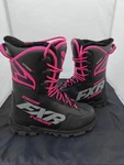 Fxr X-cross Pro Speed Snowmobile Boots Black/fuchsia Size 9M/ 11W. Fixed Price $160.00.