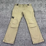 Fxr Pants Mens Xl Beige Canvas Lined Adjustable Waist Outdoor Pockets Logo Work. Fixed Price $55.99.
