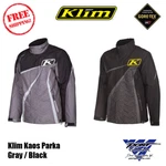 Klim Kaos Parka Gray / Black Snowmobile Jacket Insulated 3803-000-XXX-XXX. Fixed Price $229.97.