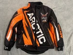 Arctic Cat Women's Team Snowmobile Jacket Orange Black Size Small. Fixed Price $89.99.
