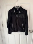Women Ski Doo Zip Up Black Jacket Coat Size Large Canada Snowmobile Fleece. Fixed Price $14.99.