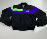 Vtg Arctic Wear Cat Pro Snowmobile Jacket Mens Large Tall Black Purpl. Fixed Price $55.23.