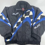 Hjc Cirolux Gear Mens Black Blue White Full Zip Snowmobile Riding Jacket Xl. Fixed Price $31.97.