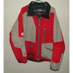 Vtg Pure Polaris Event Men Xl Zipper Jacket Lined Waterproof Stained Red Gray. Fixed Price $20.00.