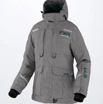 Fxr Women's Excursion Ice Pro Jacket, Size 10 Grey Linen/ocean. Fixed Price $120.00.