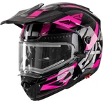 Fxr Maverick Snowmobile Helmet W/ Electric Shield - Fuchsia/black. Fixed Price $319.99.