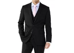 Jacket Suit Black Premier Flex Slim-fit Washable Men's 40L By Apt. 9 Msrp $120. Fixed Price $52.46.