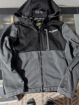 Klim Jacket Youth Small Transition Hoodie Riding Snowmobile Gray Black. Fixed Price $34.99.