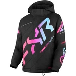 Fxr Child Cx Insulated Snowmobile Jacket Black/e Pink-sky Blue Size 8. Fixed Price $212.95.