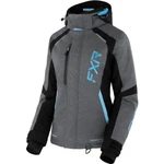 Open Box Fxr Women's Pulse Snowmobile Jacket Mid Grey Heather/black/sky Blue - 4. Fixed Price $247.49.