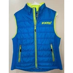 Fxr Women's Block Heater Vest Blue Neon Yellow Quilted Puffer Size 8. Fixed Price $39.99.