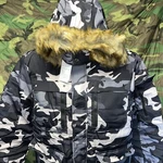 Yozai Jacket Mens Size Camo Mid Length Ski Hooded Full Zip Lined A-27. Fixed Price $49.99.