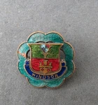 Antique Windsor Coat Of Arms Colorful Enamel Pin Brooch Moose Castle Small 1". Fixed Price $19.99.