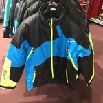 Arctiva Pivot 6 Men Snow Jacket Black/blue/hi Viz Yellow Size Lg. Fixed Price $119.95.