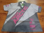 Team Arctic Cat Race Women's Size 3XL Pit Sponsor Shirt Gray Pink Fusia. Fixed Price $29.89.