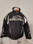 Arctiva Snowmobile Women's Comp Insulated Jacket Black Silver Size Small. Fixed Price $99.99.