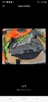 Arctic Cat Men's Sno-cross Uninsulated Snowmobile Jacket Green Orange. Fixed Price $169.00.