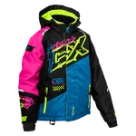 Castle X Code G5 Women's Snow Jacket Blue/pink Glo/hi Vis Size Sm. Fixed Price $175.95.