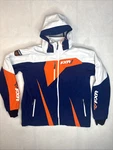 Fxr Mission Softshell Hoodie Jacket Mens 3XL Blue White Orange Removable. Fixed Price $60.00.
