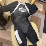 Mens Yamaha Waverunner Shorty Neoprene 2MM Wetsuit Size Large Grey Black. Fixed Price $30.00.