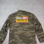 Formula Jacket Mens Large Green Drifting Racing Independent Trading Camo. Fixed Price $45.99.