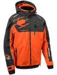 Castle Flex Mens Jacket Charcoal Orange Lg Snowmobile Waterproof Windproof. Fixed Price $359.99.